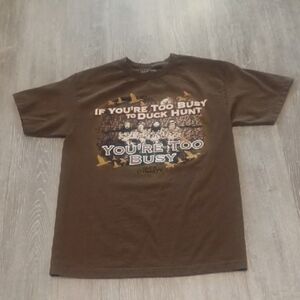 Duck Dynasty Men's t-shirt Gorpcore Casual Camo Heavy Cotton